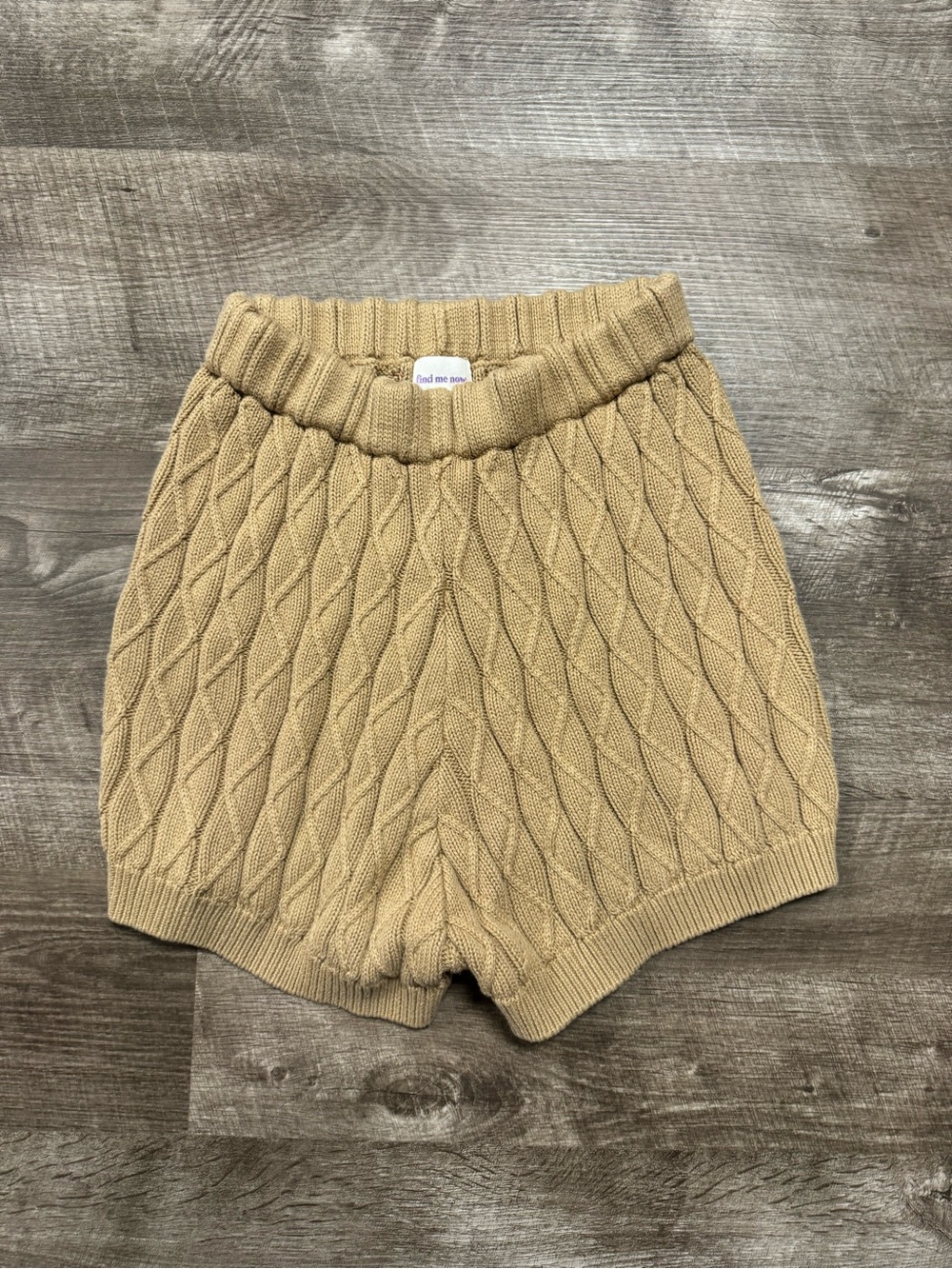 Find Me Now Knit High Waisted Shorts Size Small